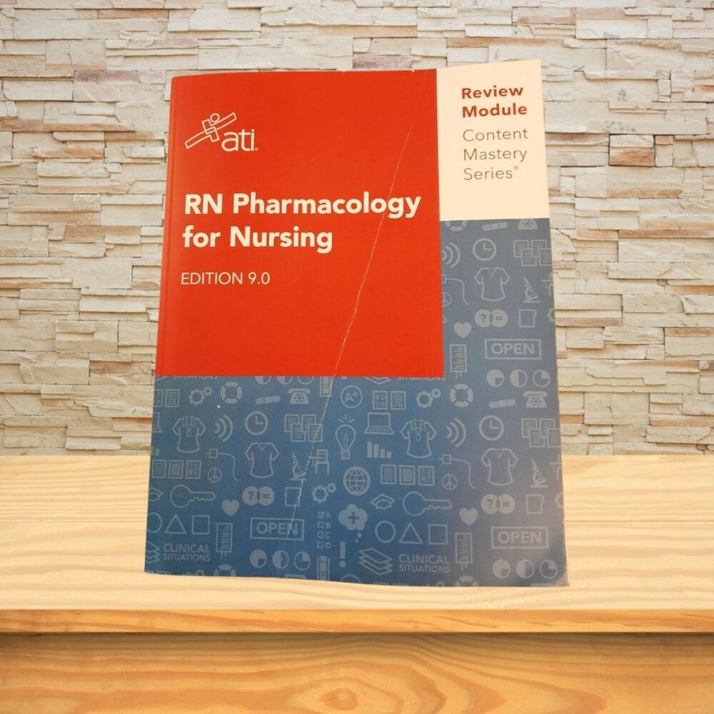 RN Pharmacology for Nursing Edition 9.0 ATI - Used - Creased Cover - Fast Shippi - Picture 1 of 9